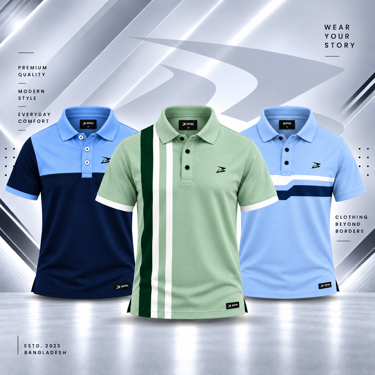 mentgreen black sky and sky bipin combo